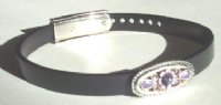 1 6x2mm Clear Rubber Slider Bracelet